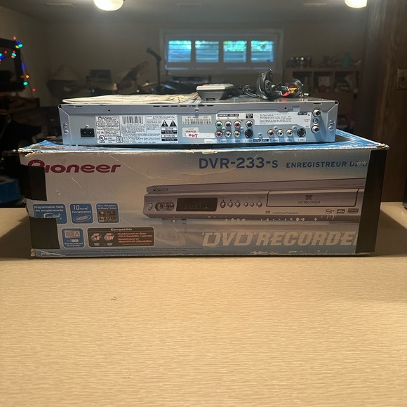 Pioneer DVR-233-S DVD Recorder Player With Remote Manuals & Box TESTED! - Picture 4 of 5